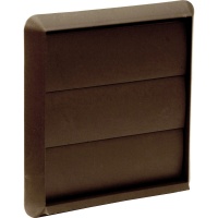 Wall Outlet Flap 100mm - White & Brown